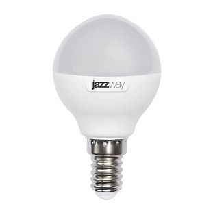 Лампа LED E14  G45 7W/850 230V шар матовый 540Lm JAZZWAY